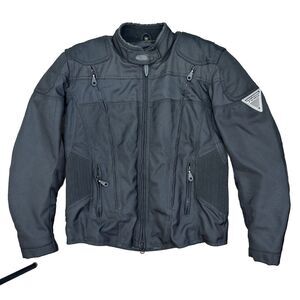Harley Davidson Womens FXRG Nylon Jacket Full Armor Motorcycle Riding Sz Medium